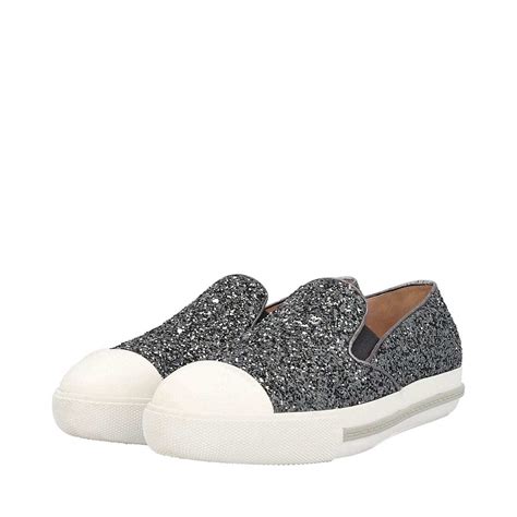 Miu Miu Glitter Glitter Accents Sneakers 